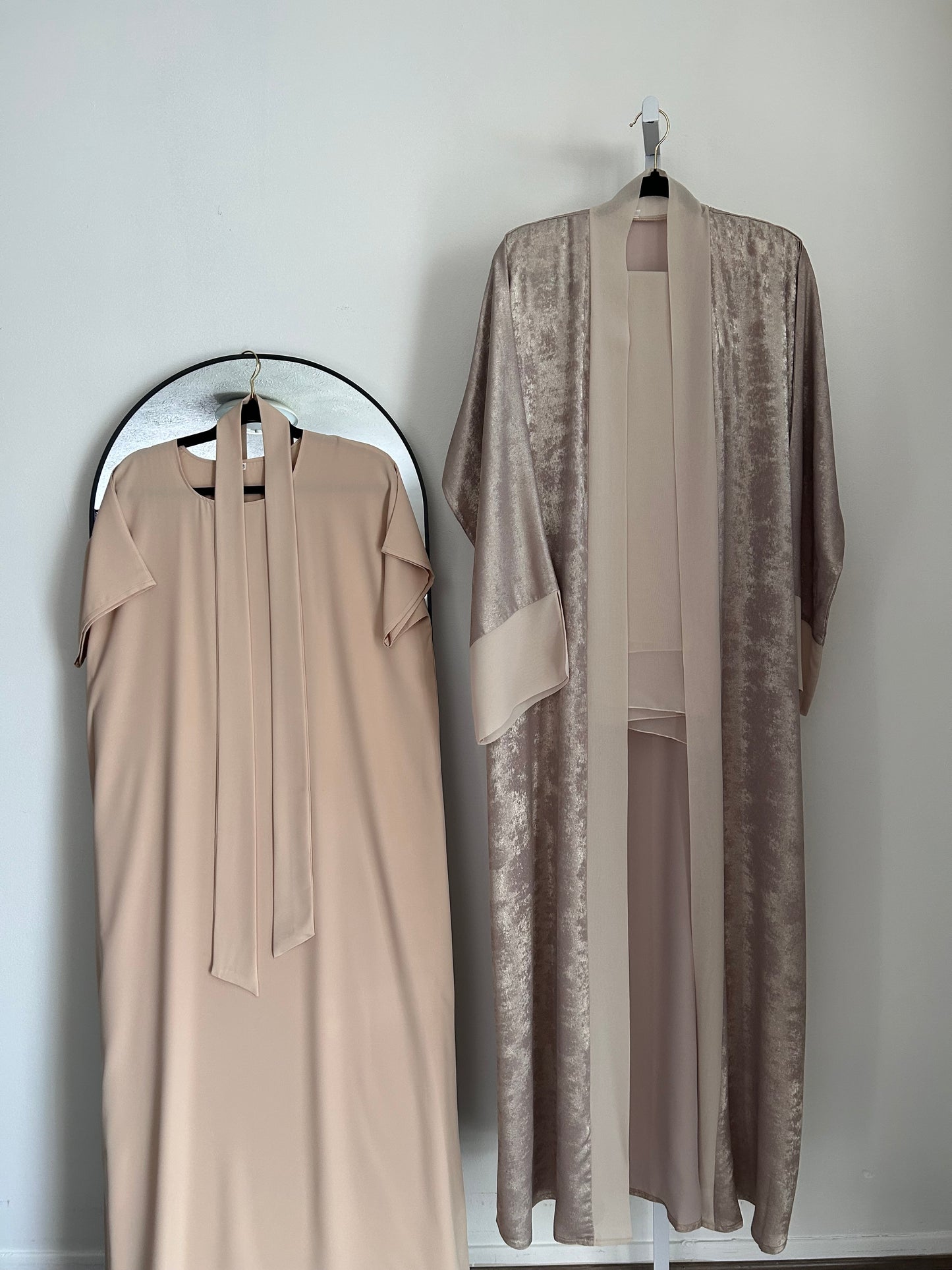 Shimmer abaya set 