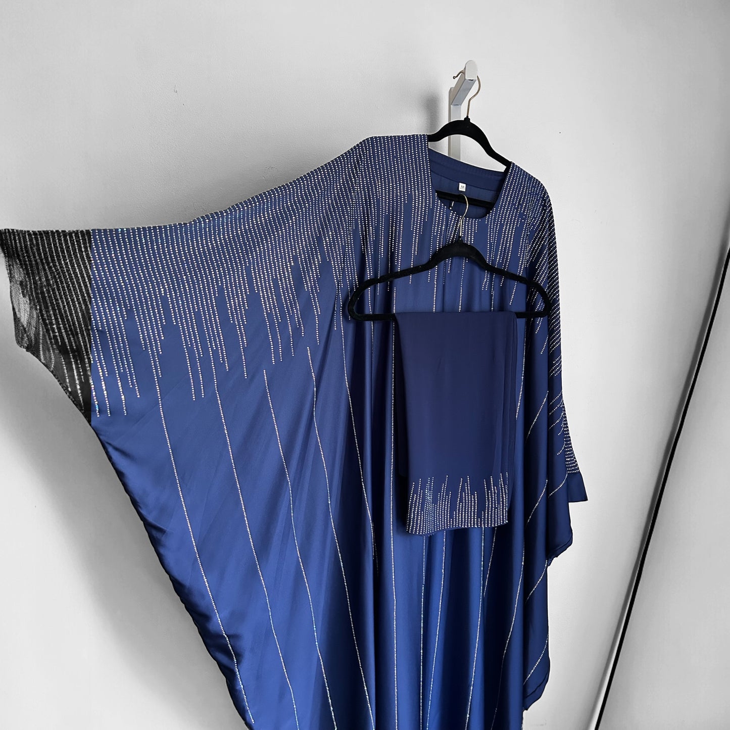 A gorgeous royal blue Khaleeji butterfly abaya