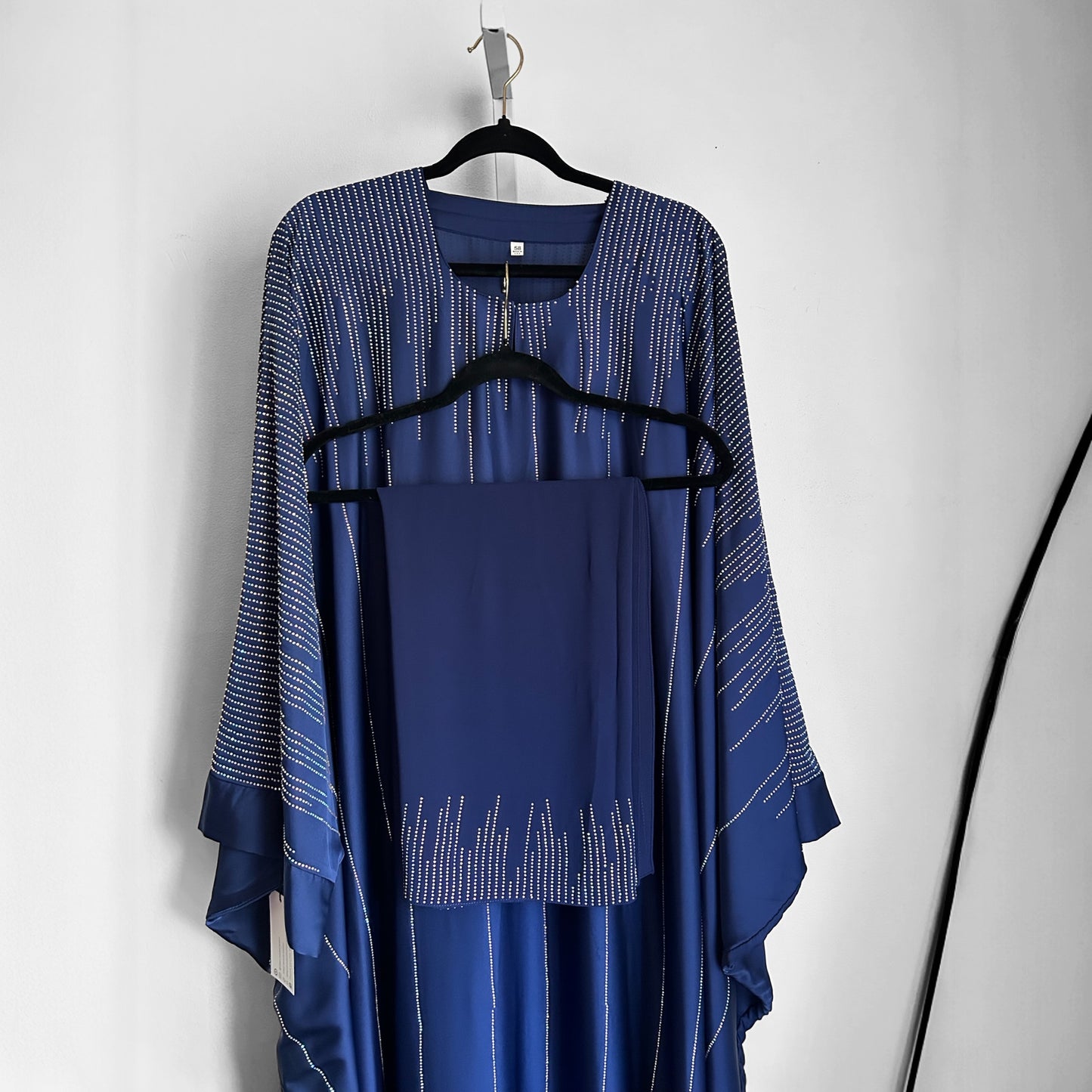 A gorgeous royal blue Khaleeji butterfly abaya